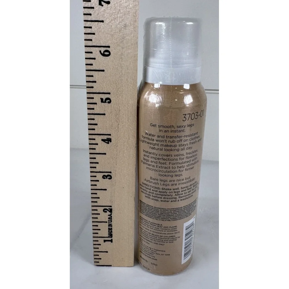 Sally Hansen Airbrush Legs Spray-On, Light Glow 3703-01, Water Resistant, 4.4 oz